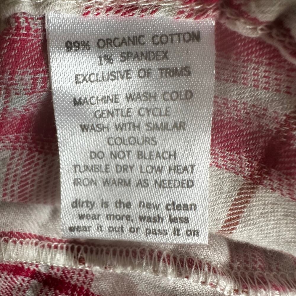 Toad & Co Mixologist Tunic Top Long Sleeve Plaid Outdoor Organic Rose Women's XS - Picture 10 of 13